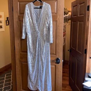 ELOQUII X Jason Wu silver sequence formal gown 22